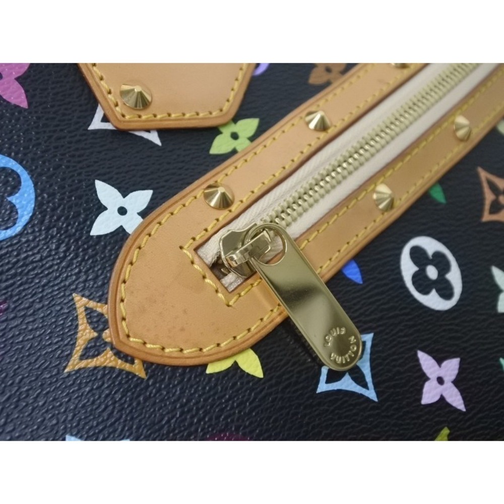 Louis Vuitton Alma PM Handbag Takashi Murakami Multicolor Black Bag - Picture 9 of 10